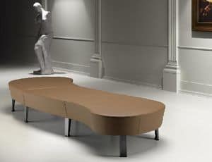 ZEN 735 - 736, Padded modular bench ideal for shops