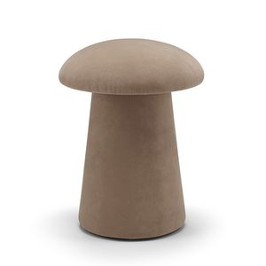 Ugo, Mushroom shaped pouf, leather or fabric