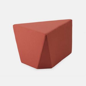Wedge pouf, Pouf with a futuristic shape, covered with soft fireproof rubber