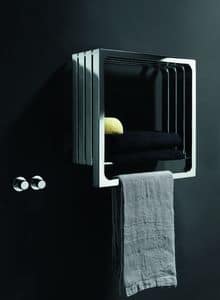 Montecarlo, Bathroom radiator, with towel rail and shelve