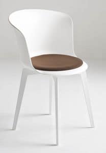 Epica 360, Swivel chair with cushion, in polymer
