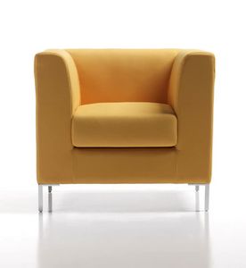 Frame New 1p, Modern padded armchair with multilayer structure
