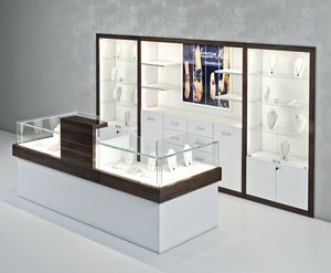 Quadratum Frame COM/QF12, Jewelery counter with windows on the back