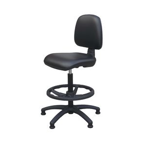 Woody C, Stuffed office stool, adjustable in height