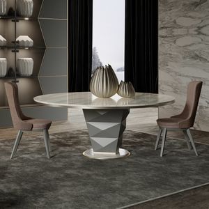 Erik Art. 206-RT9M, Round table with marble top
