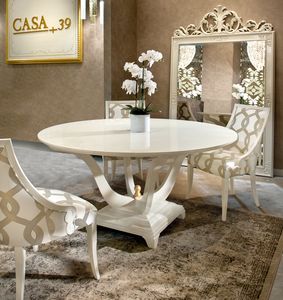 Gold Art. 4623, Round lacquered table