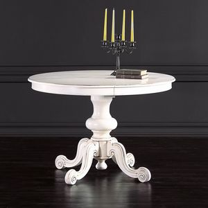 Table IDEE320, Extendable round table, classic style