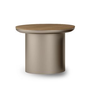 AXTRA AXTRATASALTO / round side table, Round side table for living room, in canaletto walnut wood