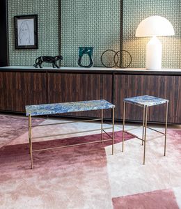 Caos, Metal coffee tables with marble top