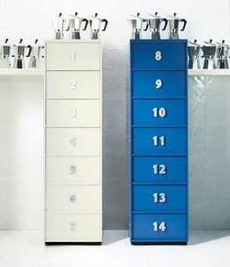 TOOLBOX comp.06, Modern tallboy for home, with drawers