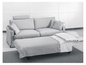Dry sofa-bed, Modern sofa bed, various finishes, for apartments