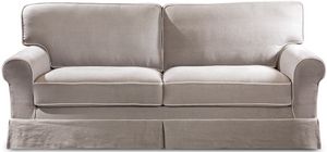 Rivoli sofa bed, Classic sofa bed, in linen, fabric or leather
