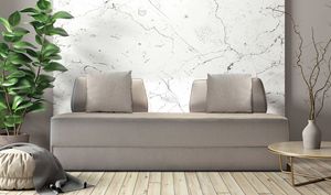 TOKYO, Sofa bed with self-supporting and movable backrests