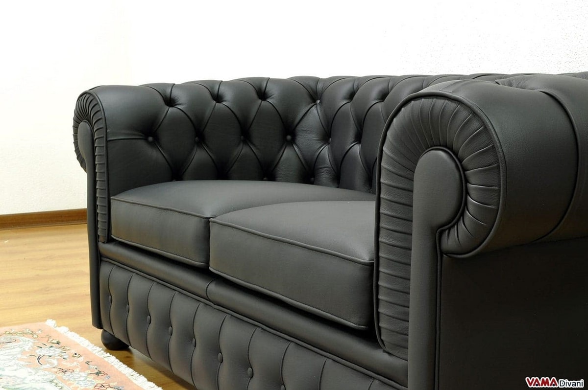 Chesterfield sofa in leather