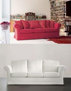 Lord with cushions, Sofa with padded  in differentiated-density polyurethane
