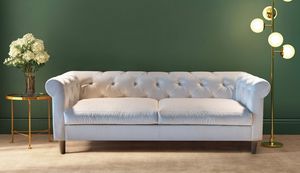 OXFORD, Sofa made entirely by hand, with capitonn workmanship