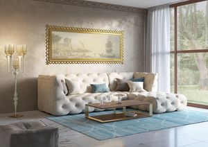 Venere sofa, Modular sofa, with capitonn decoration