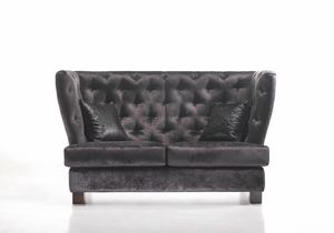 Contessa, Tufted sofa with high backrest