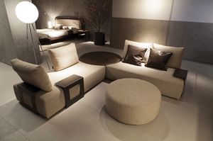 Kronos sofa, Sofa with adjustable backrests and table elements