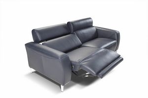 Nataly, 2-seater sofa with headrest