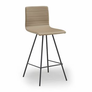 Firenze-SG, Metal stool, upholstered
