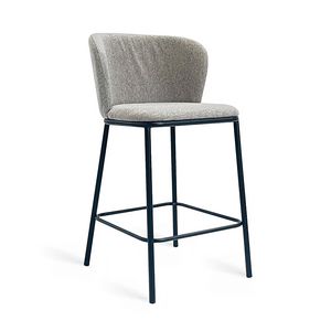 Art. 509 Frida Stool, Metal stool with essential lines, with stain -resistant fabric