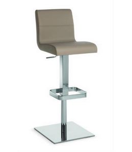 Flexa SG, Metal stool with upholstered seat and back