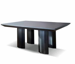 Rombo, Table with glass top