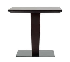 Focus square, Square table in metal and wood, different finishes