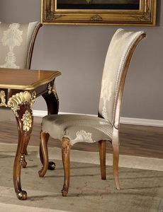 Art. 518s, Padded wooden chair for classical dining room