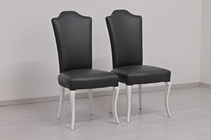Ilenia, Modern luxury dining chairs all upholstered