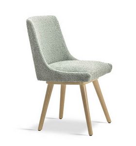 Kelava, Modern chair in wood, upholstered