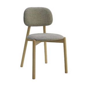 Pigreco 1 chair, Beech chair, padded