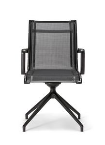 Aalborg Air 04 BK, Chair with swivel base, for office and meetings
