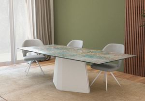 DEDALO, Table with Santos ceramic top