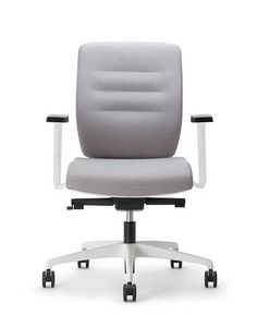 Ava White 02, Padded office task chair