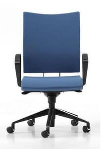 AVIAMID 3414, Padded chair with armrests, for offices and studios