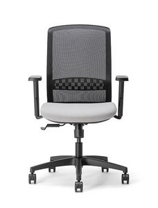 Halley 01, Ergonomic office task chair, with mesh backrest