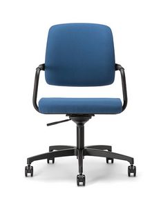 Kos Soft 03 BK, Office chair on wheels, black finish
