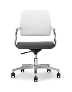 Kos White Air 03, Office task chair, with mesh backrest