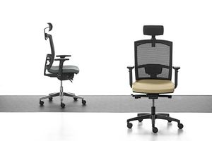 Mia 01 PT, Task chair with mesh backrest and headrest