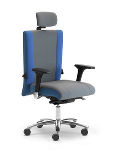 Non Stop task 24hc, Task office chair with adjustable headrest
