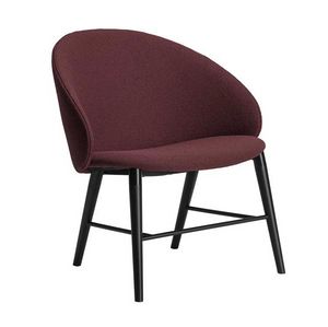 Lip Lo W, Lounge armchair in beech, padded seat and back