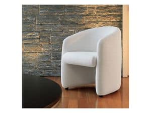 Tania, Comfortable tub chair, with handle, for offices