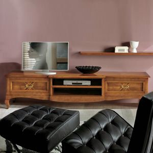 Corinto CORINH014, TV stand with classic wooden inlay