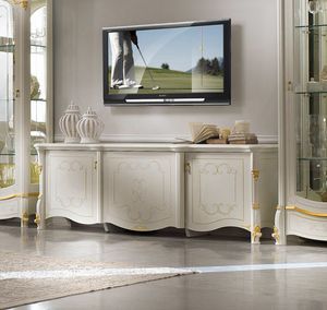 Art.571/C Porta tv con cornice da parete - Art Prestige – Luxury Furniture