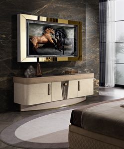 Diamond mobile porta tv, TV cabinet with LED light