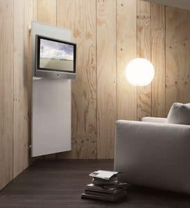 k102 nascondinoTV, Modern TV system with dresshanger and objectbox system