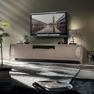 Luna Glamour LUNA5040, Low TV cabinet with 3 engraved drawers