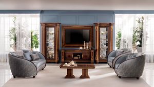 Modigliani TV set composition, Classic style TV cabinet